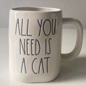 Rae Dunn “All You Need is a Cat” XL Ceramic Mug